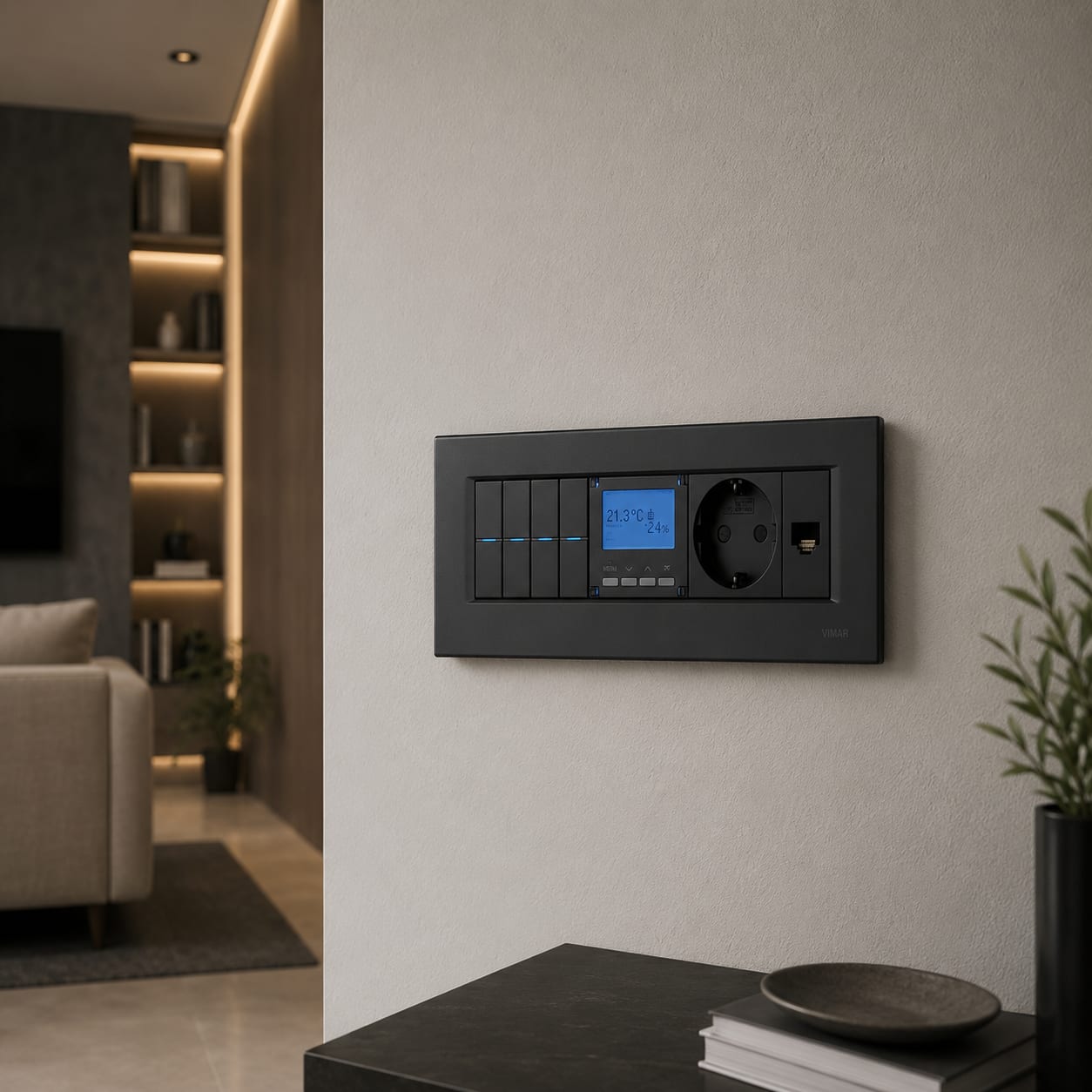 Bakır Panel Priz Seti